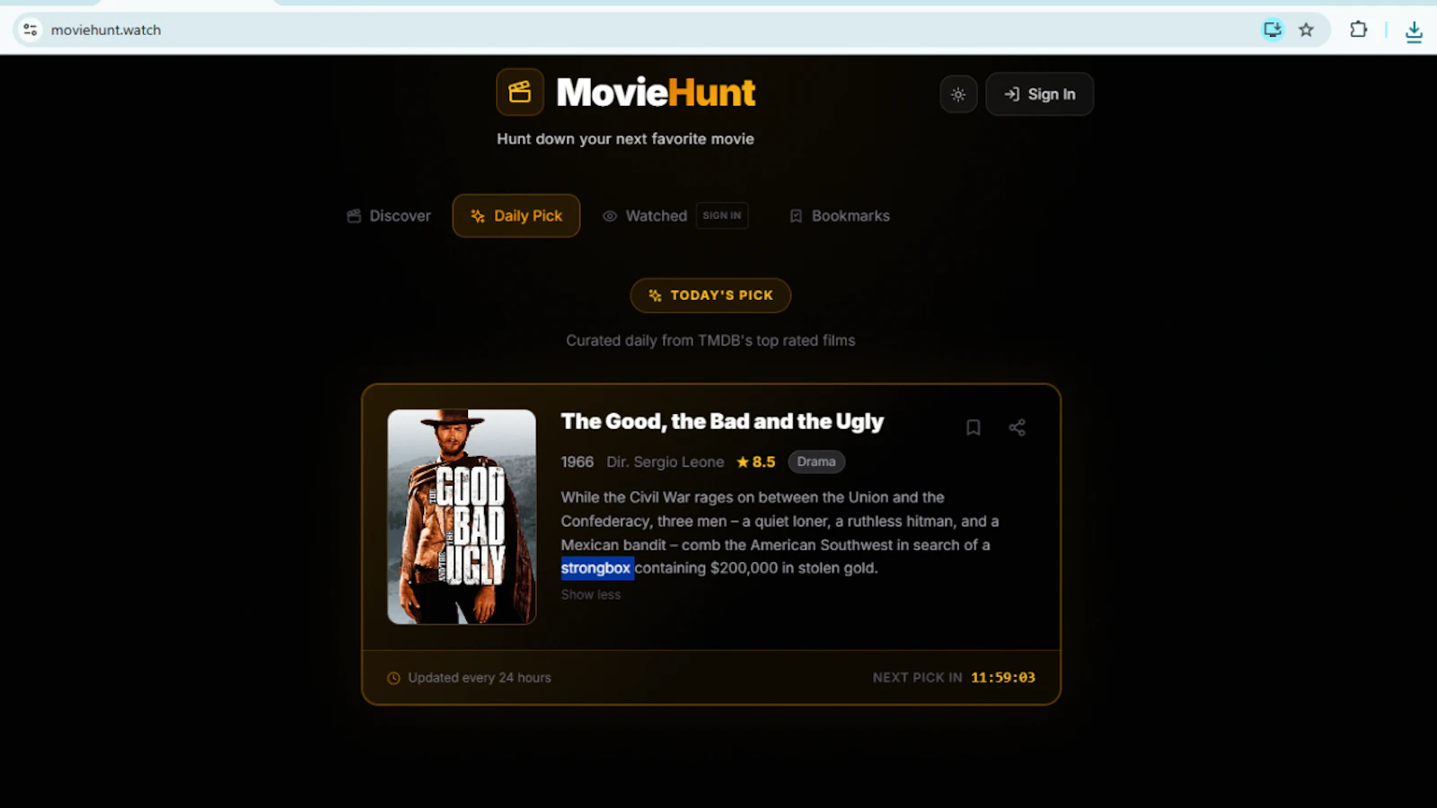 MovieHunt screenshot 3