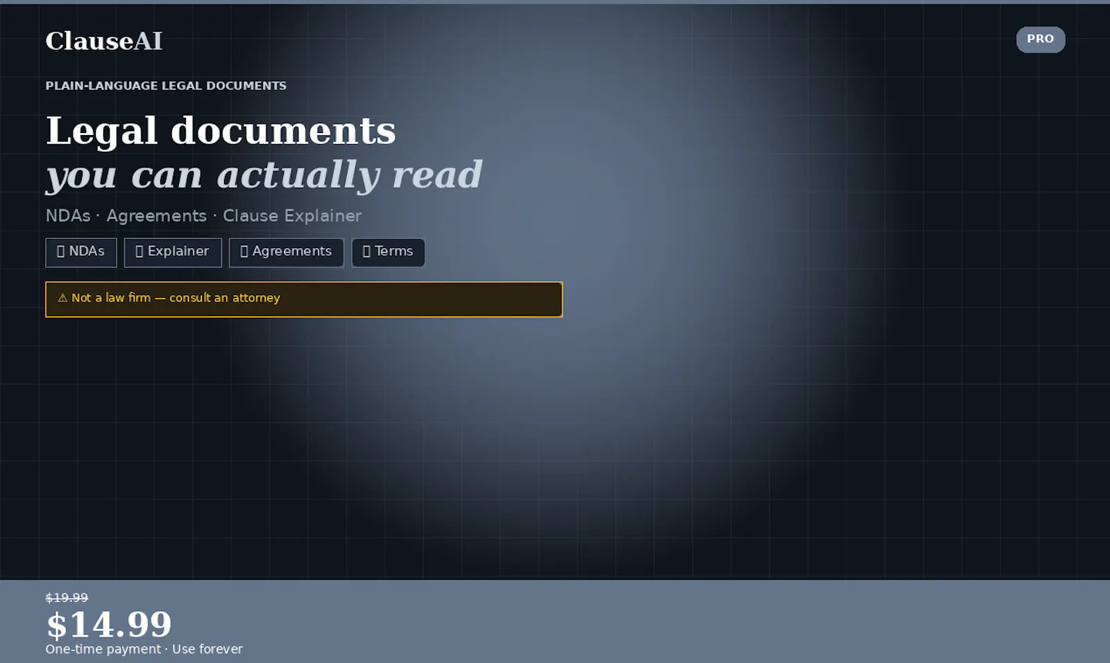 Plain-Language Legal Document Toolkit  screenshot 1