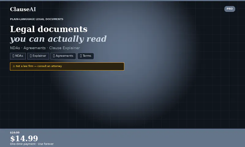 Plain-Language Legal Document Toolkit  screenshot 1