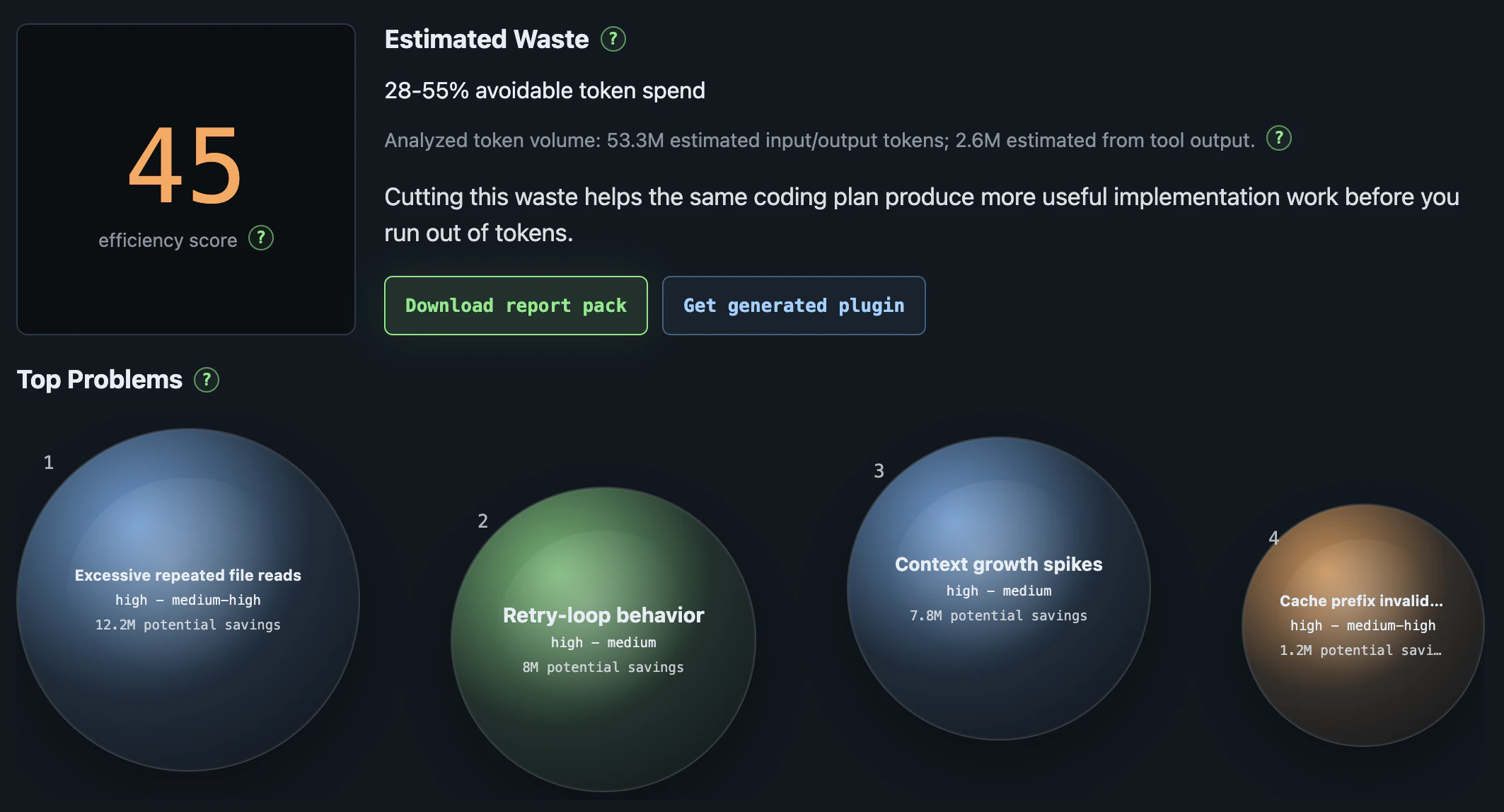 Token Saving Analyzer screenshot 2