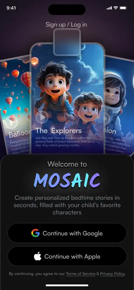 Mosaic: Create Custom Bedtime Stories logo