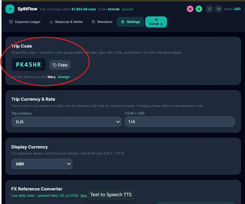 SplitFlow screenshot 3