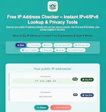 myIP.casa Free Network Diagnostic Tools gallery image
