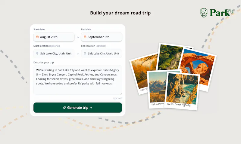 Park With Us - Road Trip Planner screenshot 3