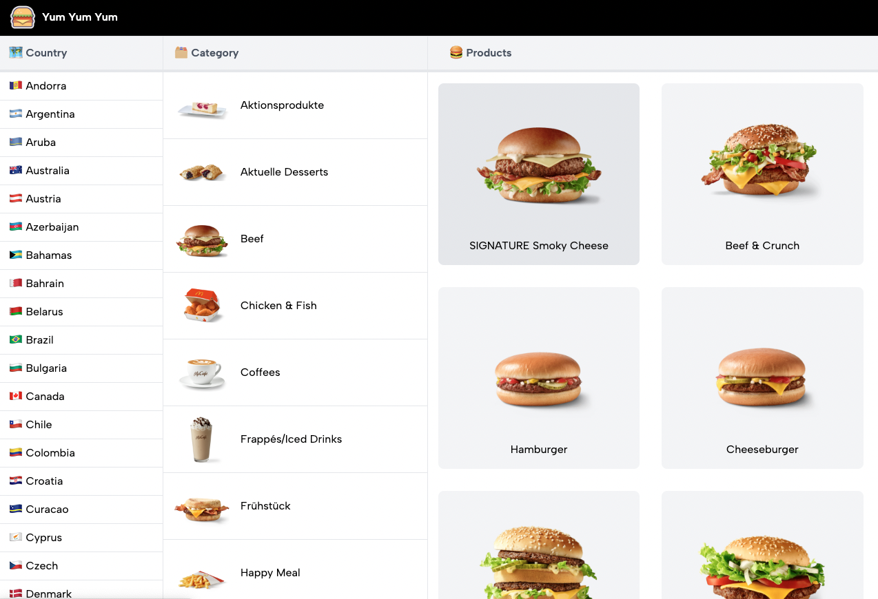 世界中のマクドナルドのメニュー media 1
