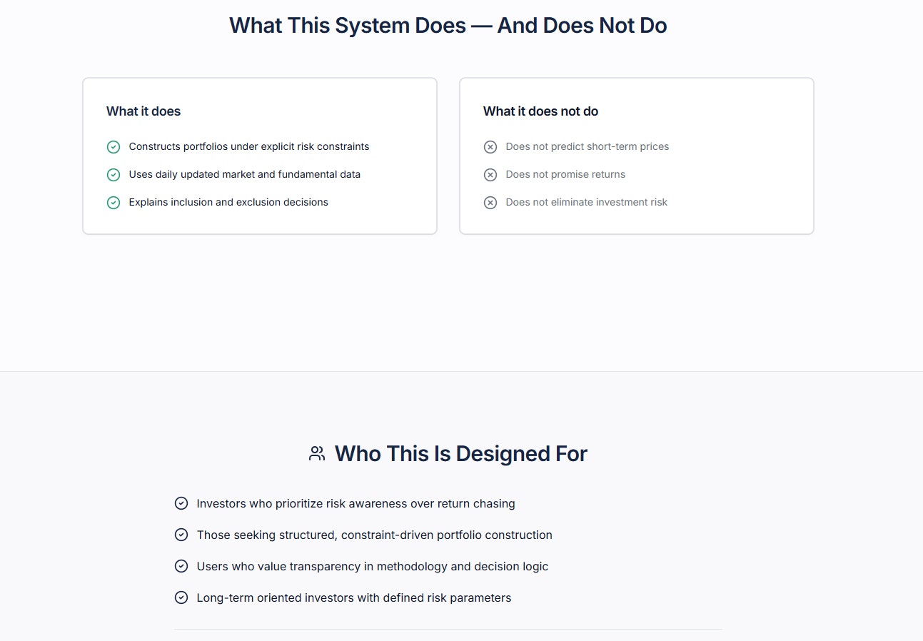 InvestBot - Screenshot 4 showing product features and functionality