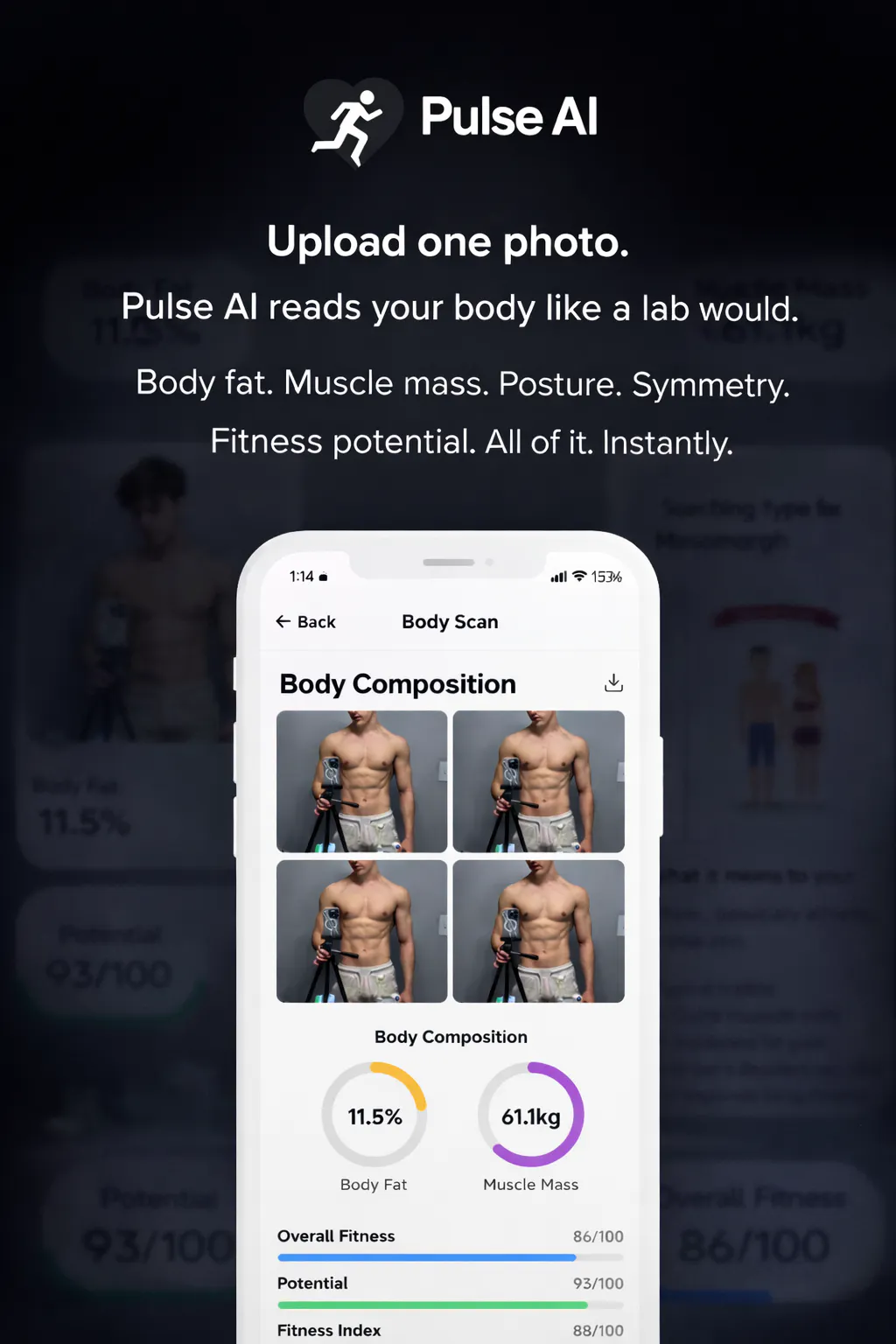 Pulse AI AI that builds your body のプロダクトバナー