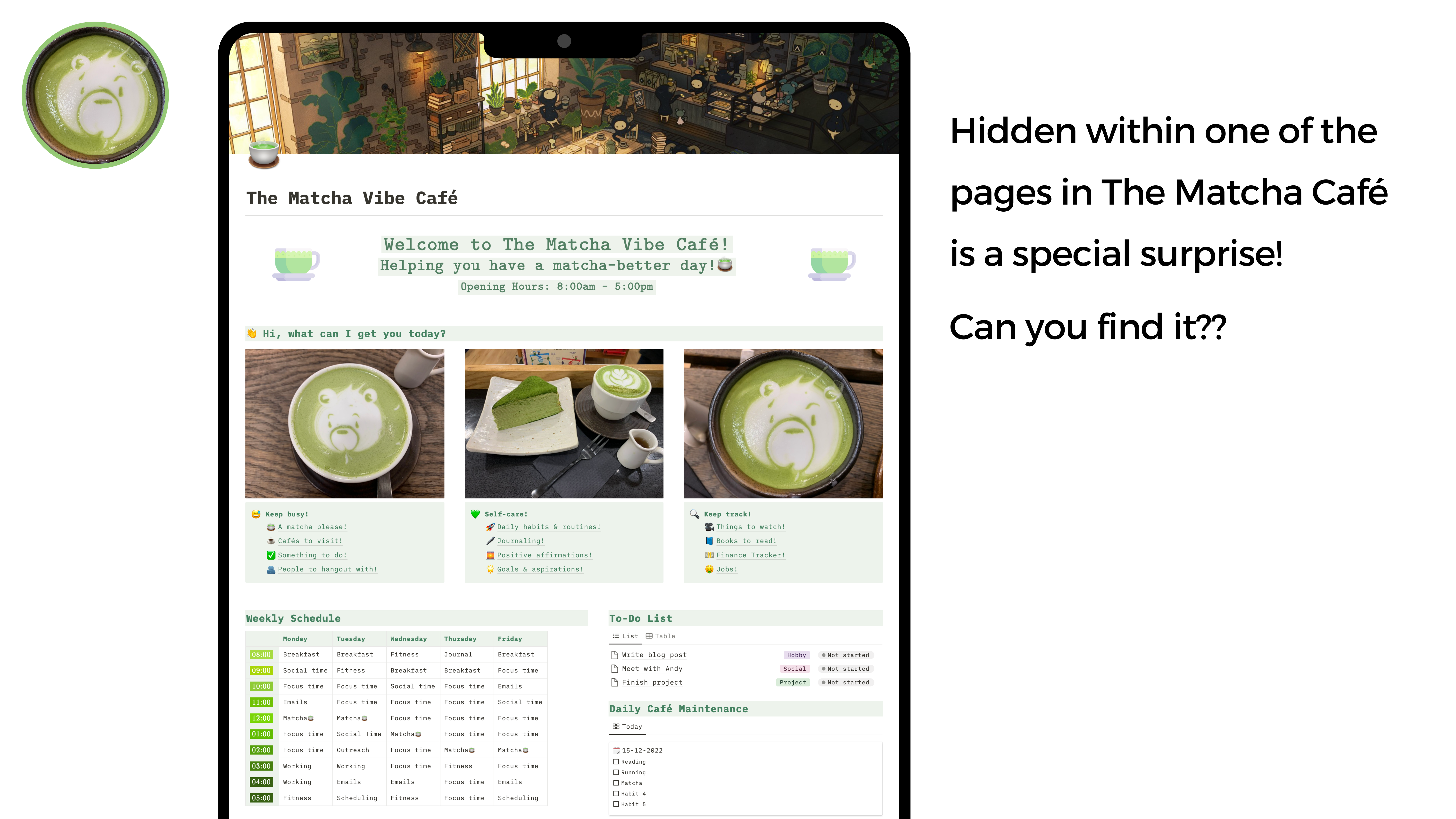 Кафе Matcha Vibe - Life Planner! media 3