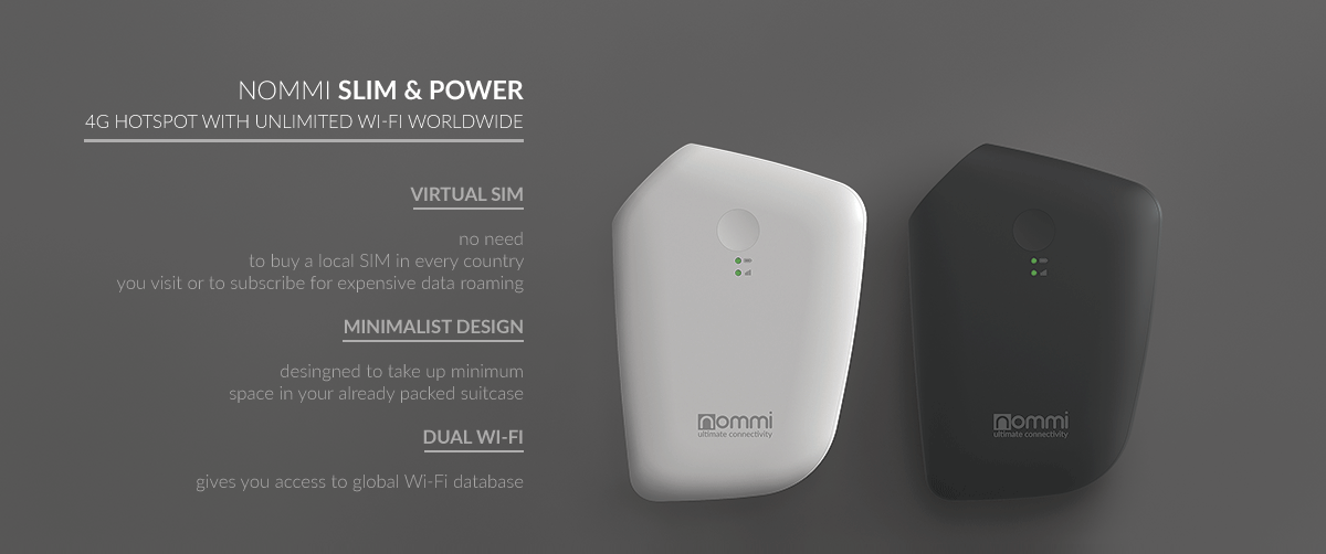 Nommi - 4G Hotspot with Unlimited Wi-Fi Worldwide. - Product