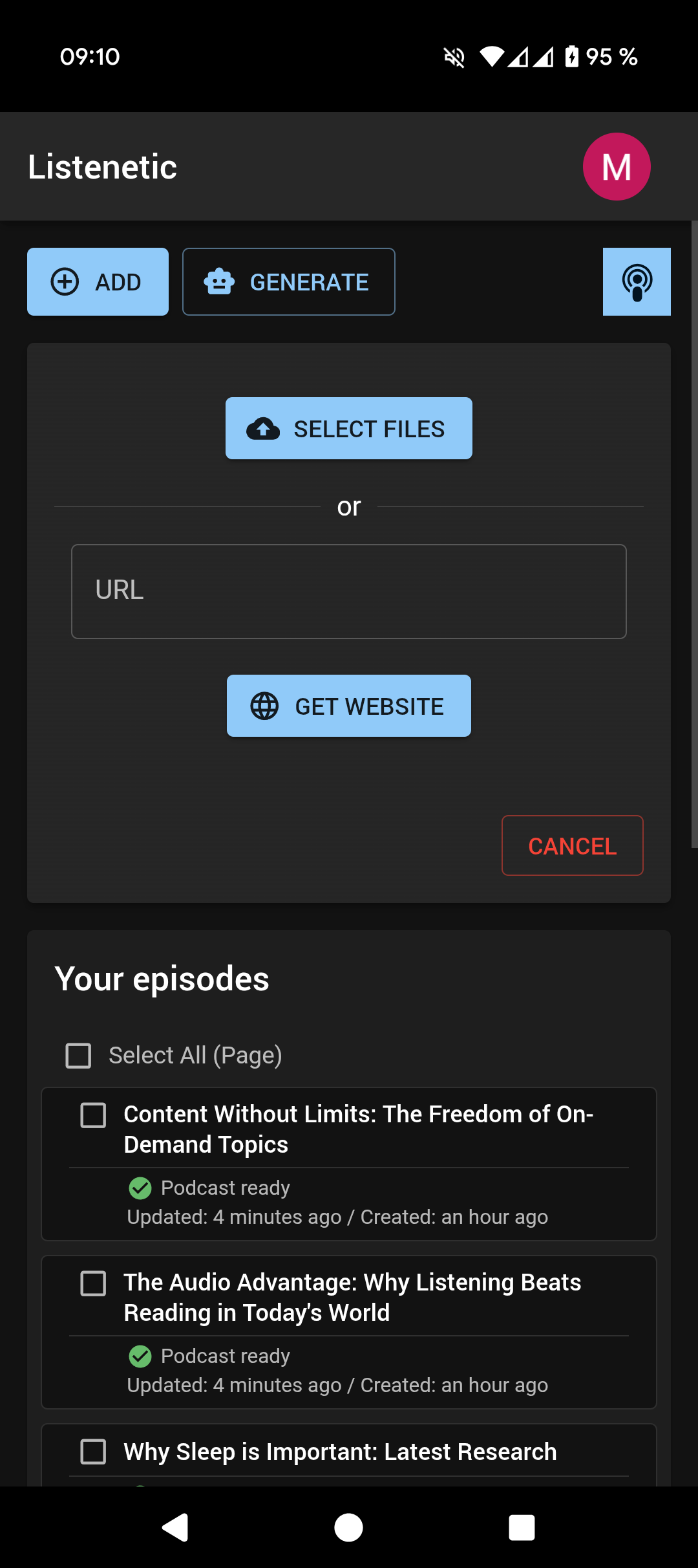 Listenetic gallery image