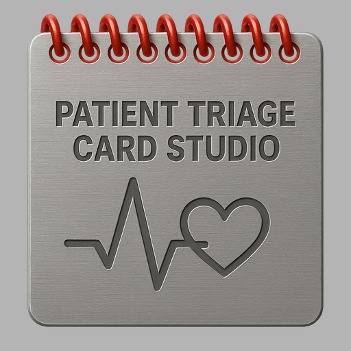 Patient Triage Card Studio (PTCS) - Screenshot 2 showing product features and functionality