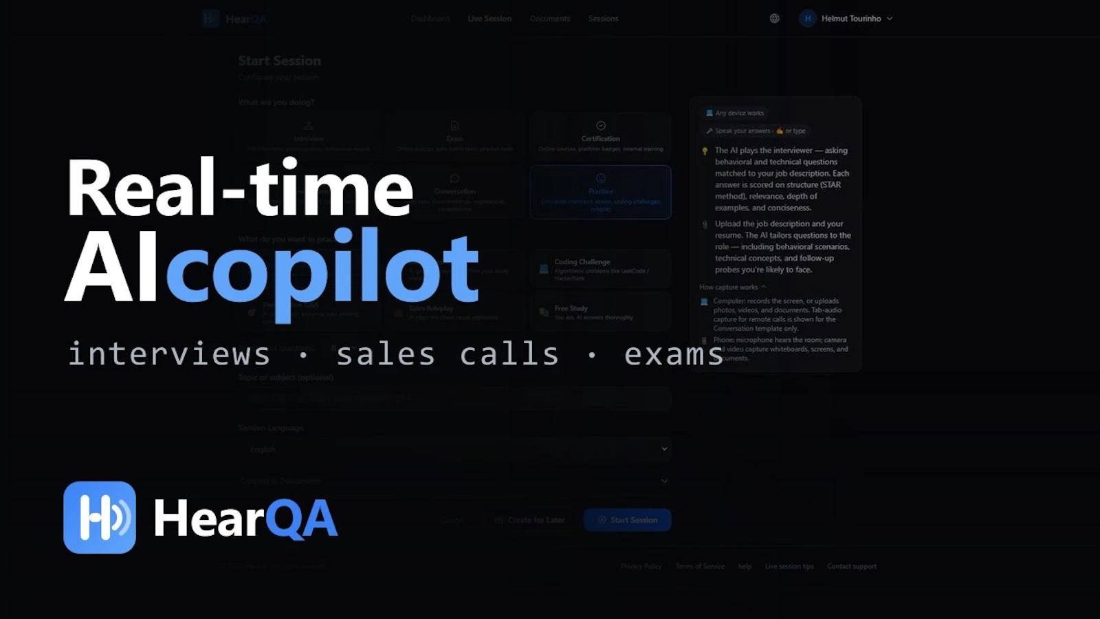 HearQA screenshot 1 (video preview)