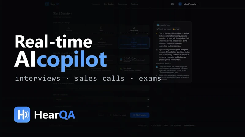 HearQA screenshot 1 (video preview)