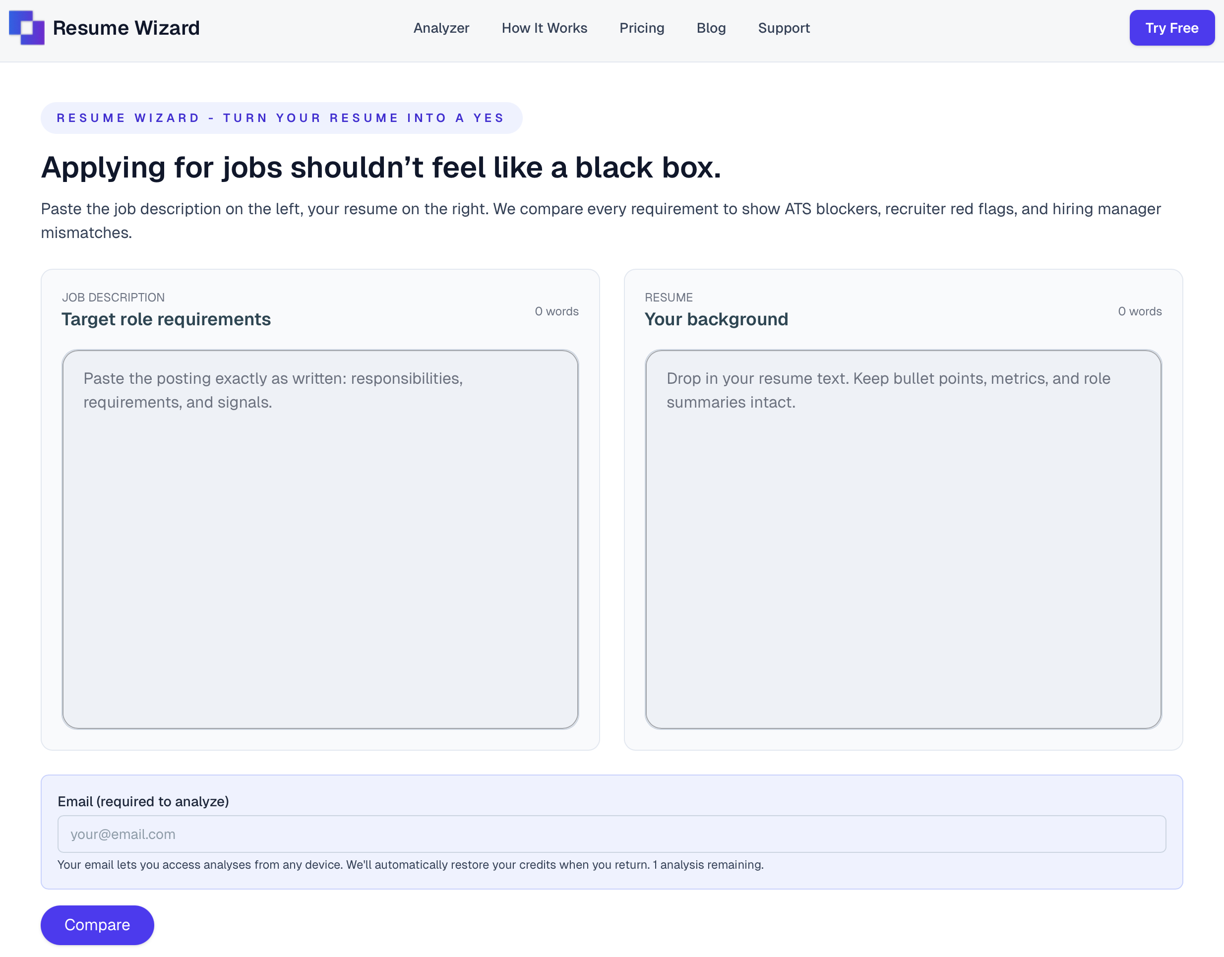 Resume Wizard ATS optimizer gallery image
