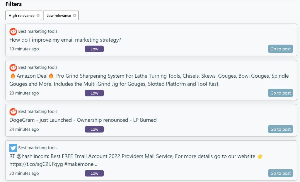 Mention List gallery image
