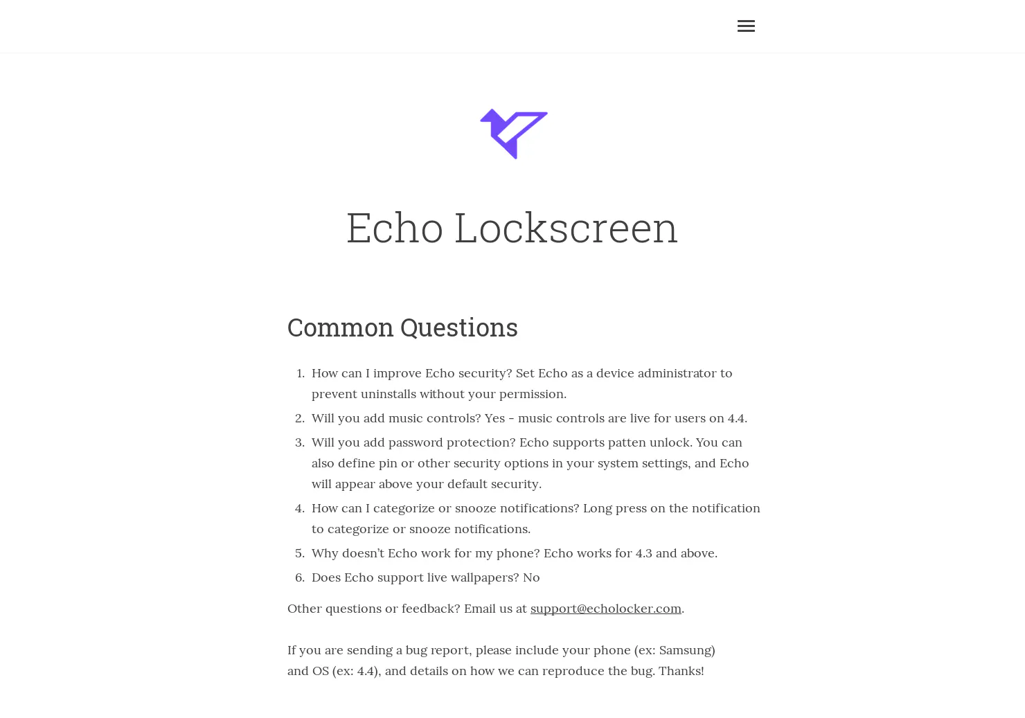 Echo Lockscreen