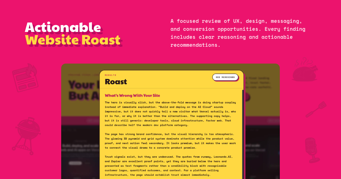 Landing Page Roast gallery image