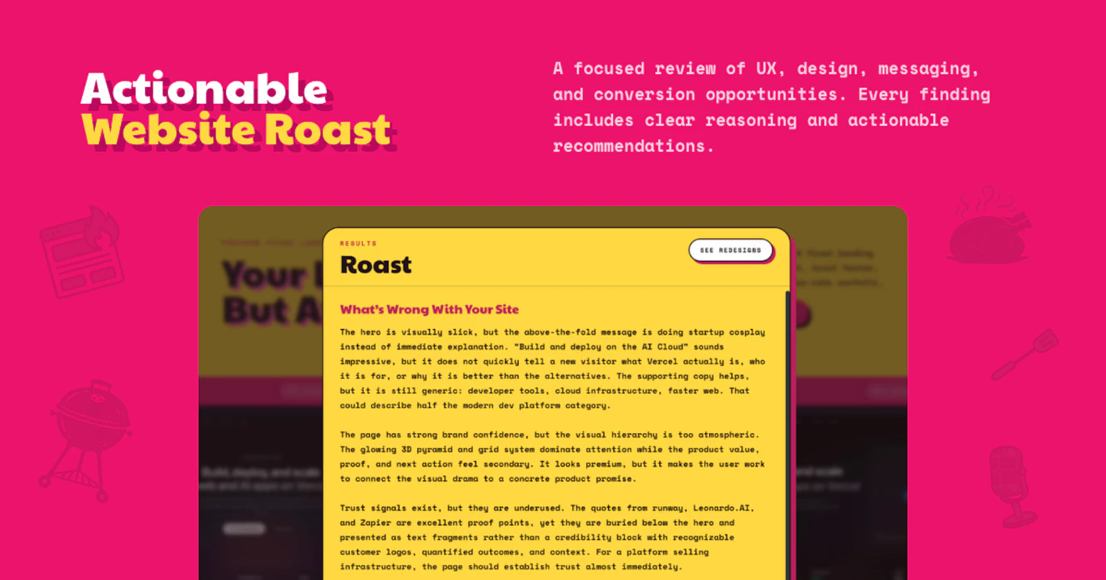 Landing Page Roast screenshot 2