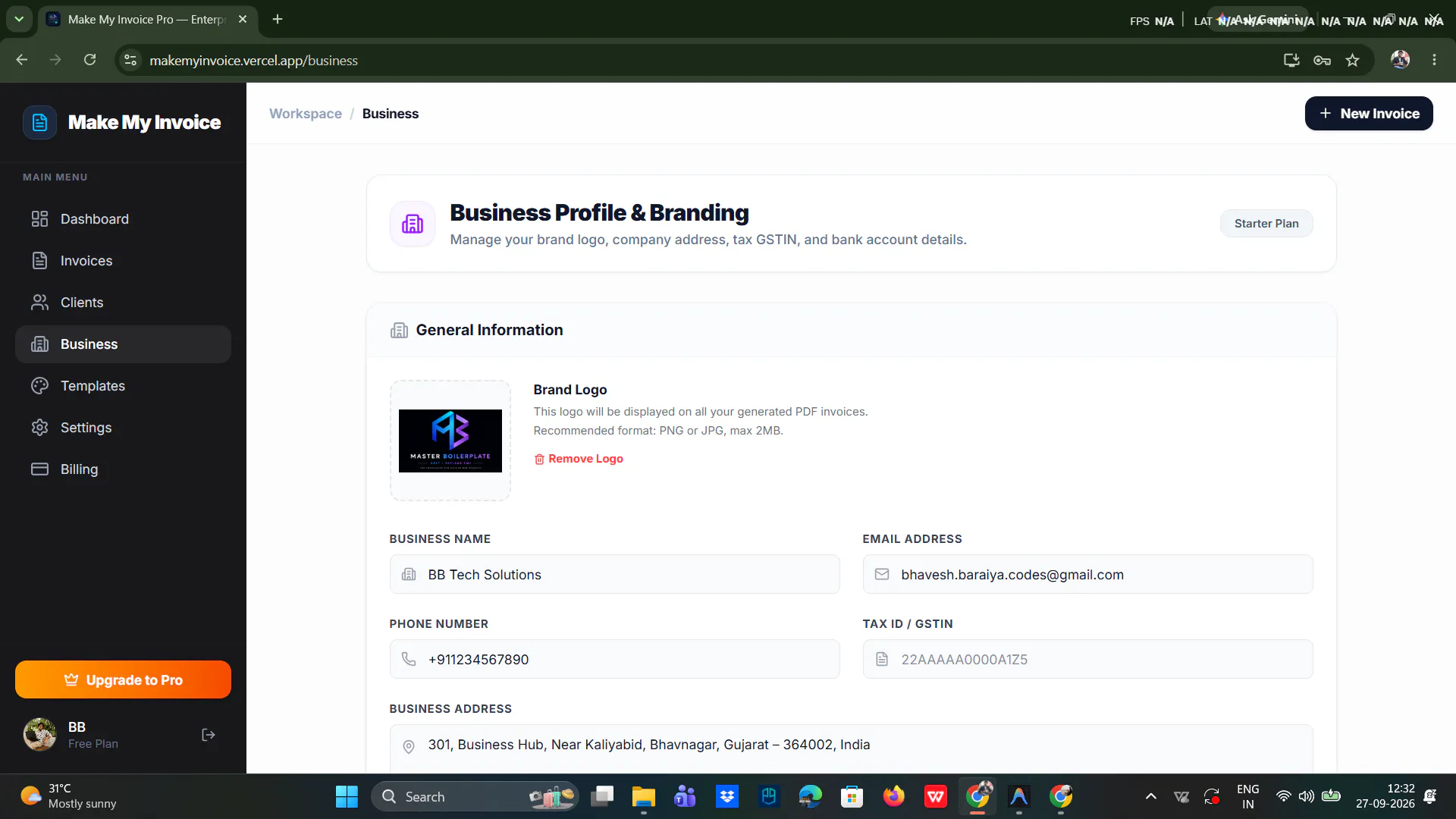 Make My Invoice Pro gallery image