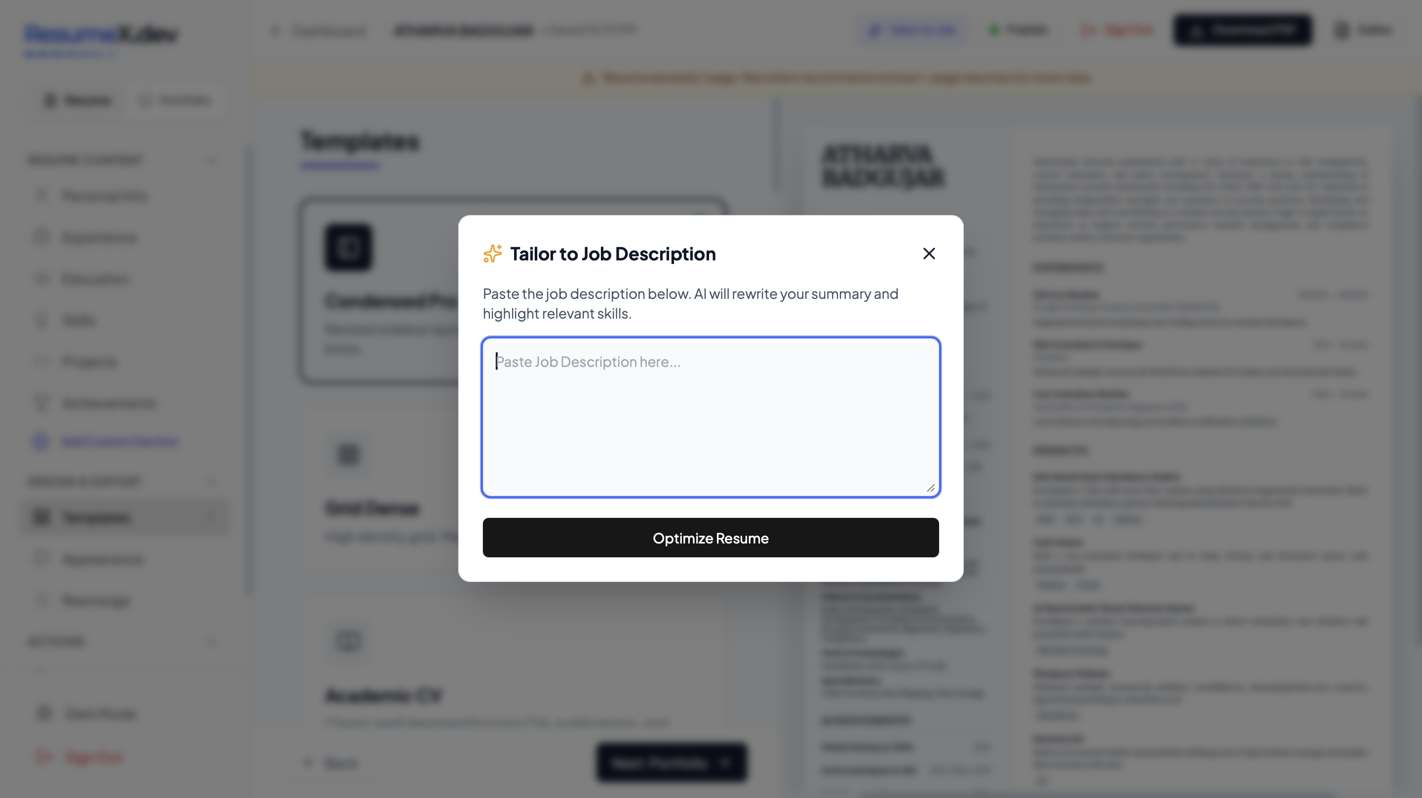 ResumeX gallery image