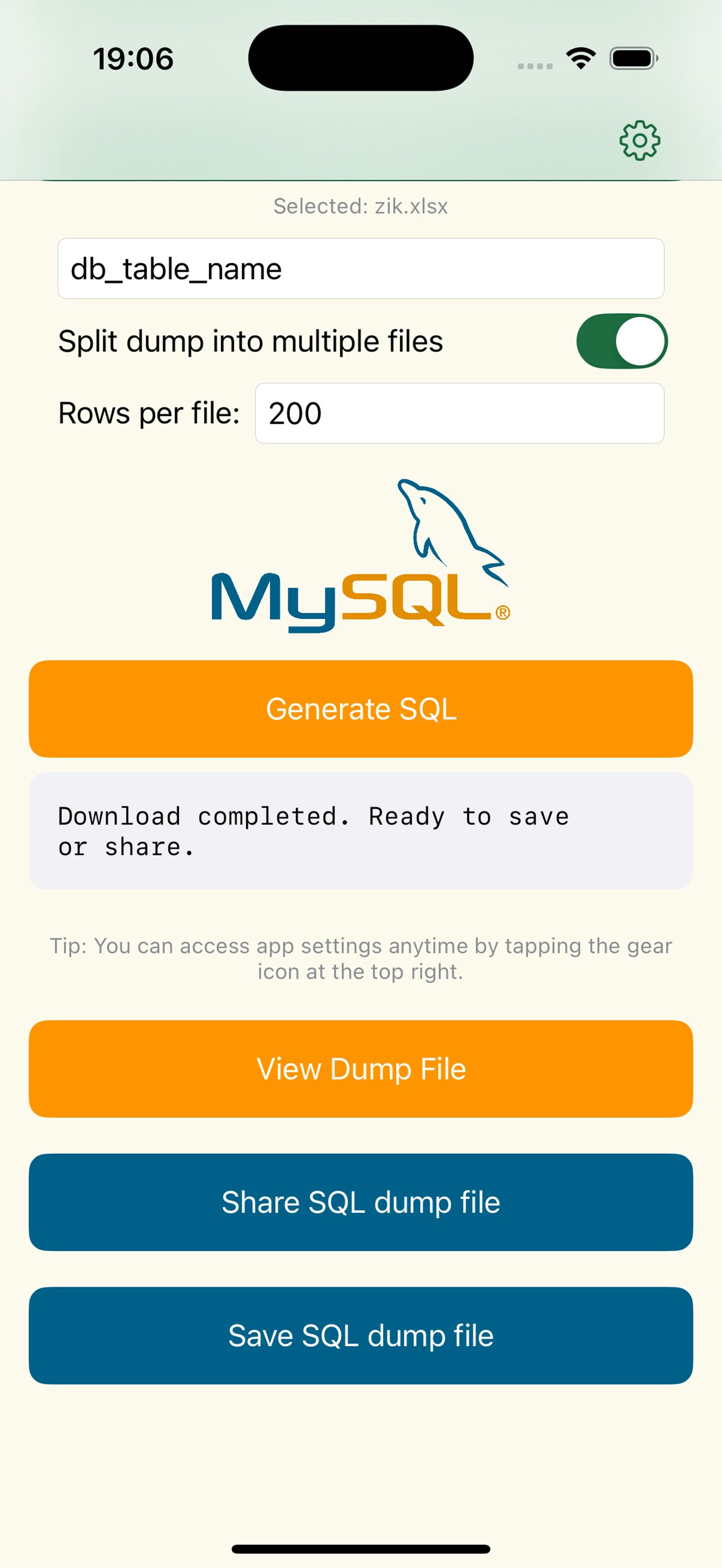 Sql dump - SQL Dump – Excel to MySQL Dump File Converter media 2