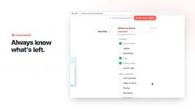 Product Hunt Visual Launch Editor screenshot 1 (video preview)