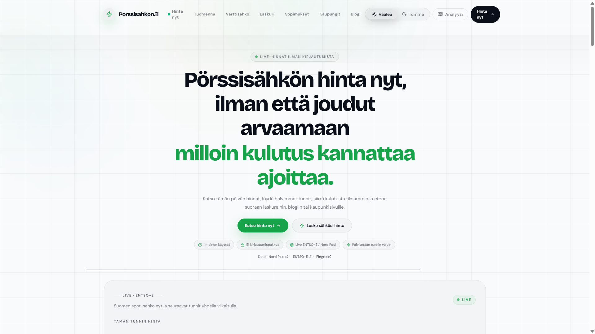 Porssisahkon.fi – Finnish Electricity gallery image