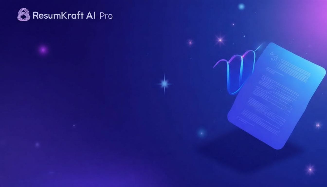 ResumeKraft AI - Main product screenshot demonstrating key features and user interface