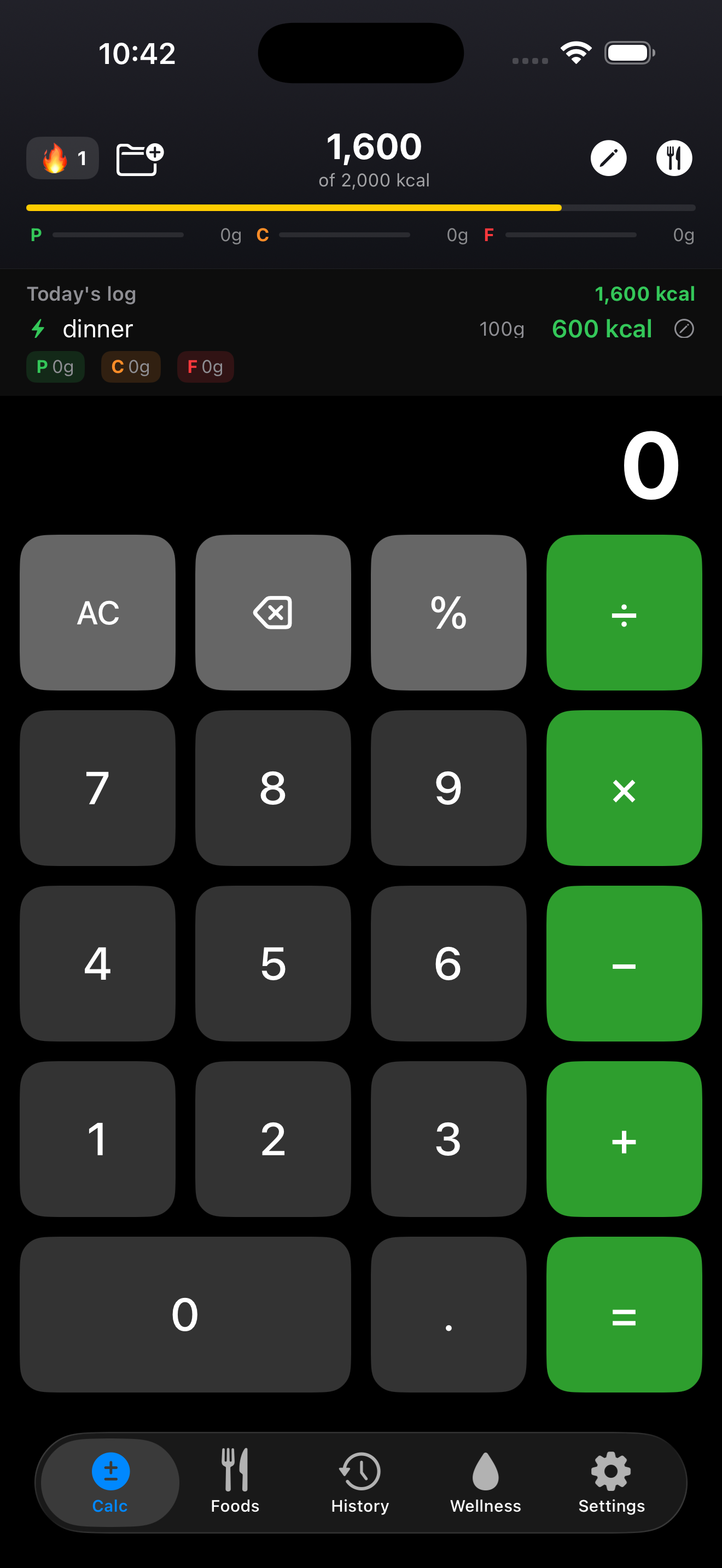 FuelCalc: Macro & Calorie Log