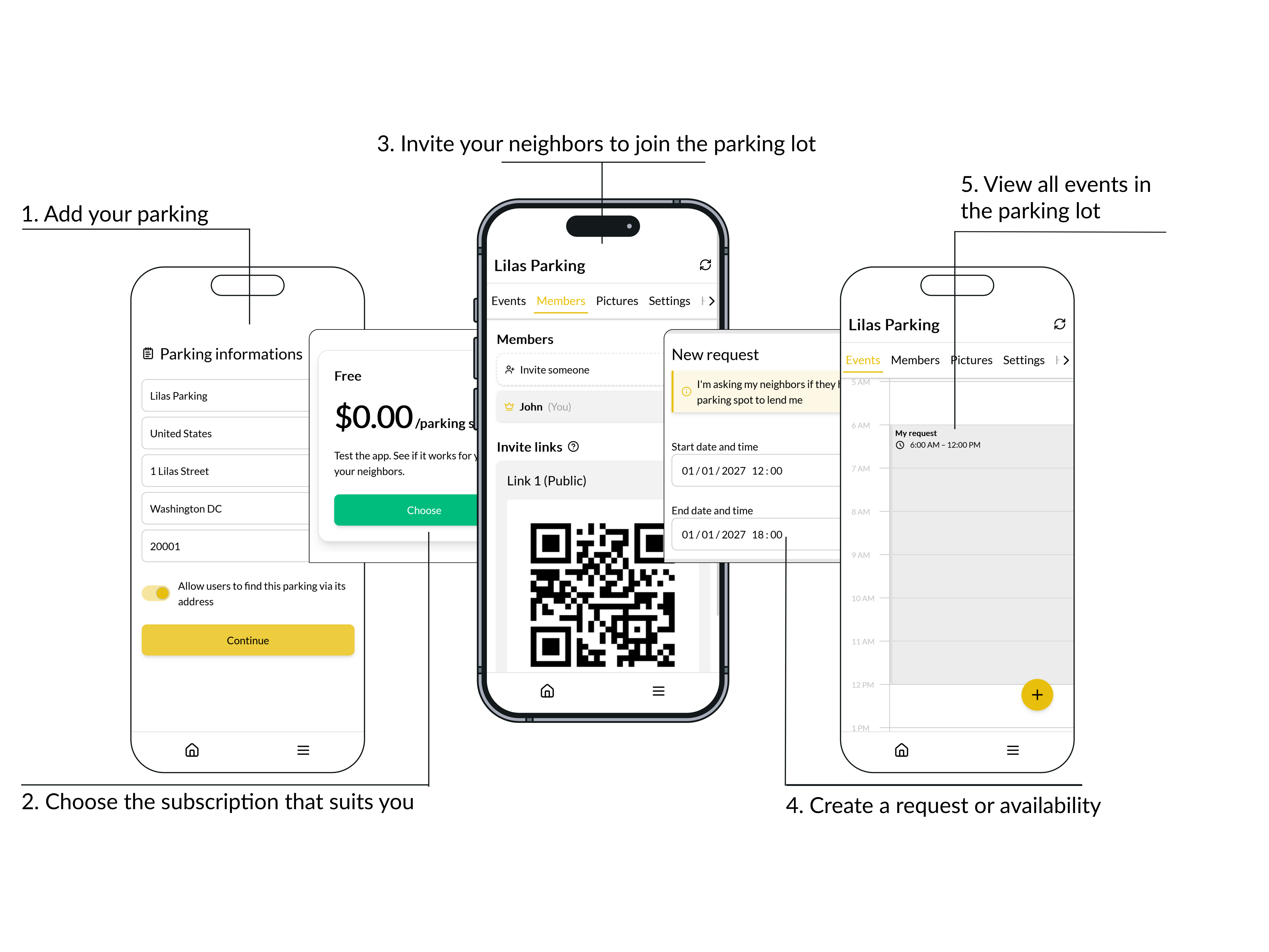Parkshare - Screenshot 2 showing product features and functionality