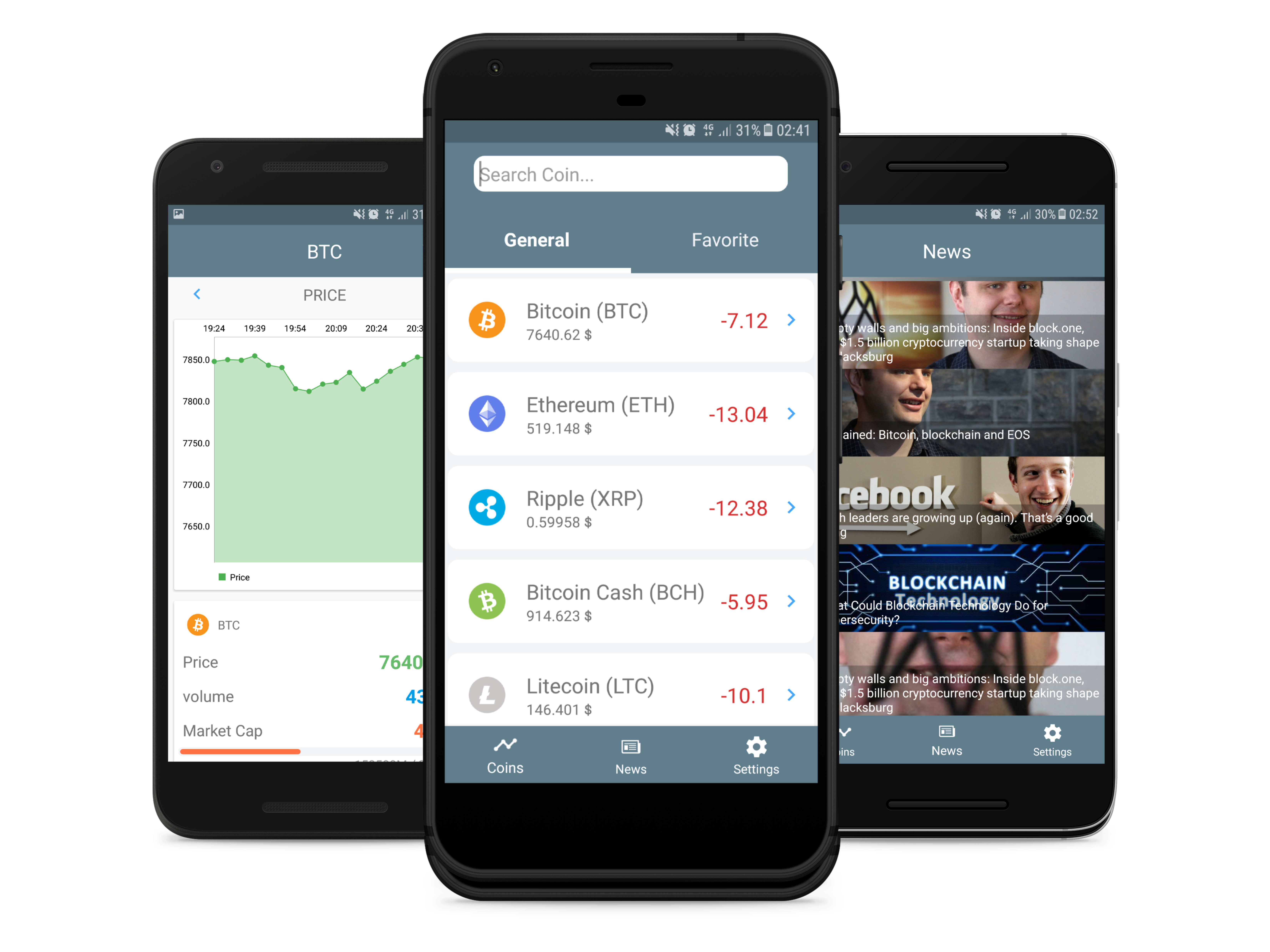 Crypto HQ - SImple app for crypto, stats, news and price alerts gallery image