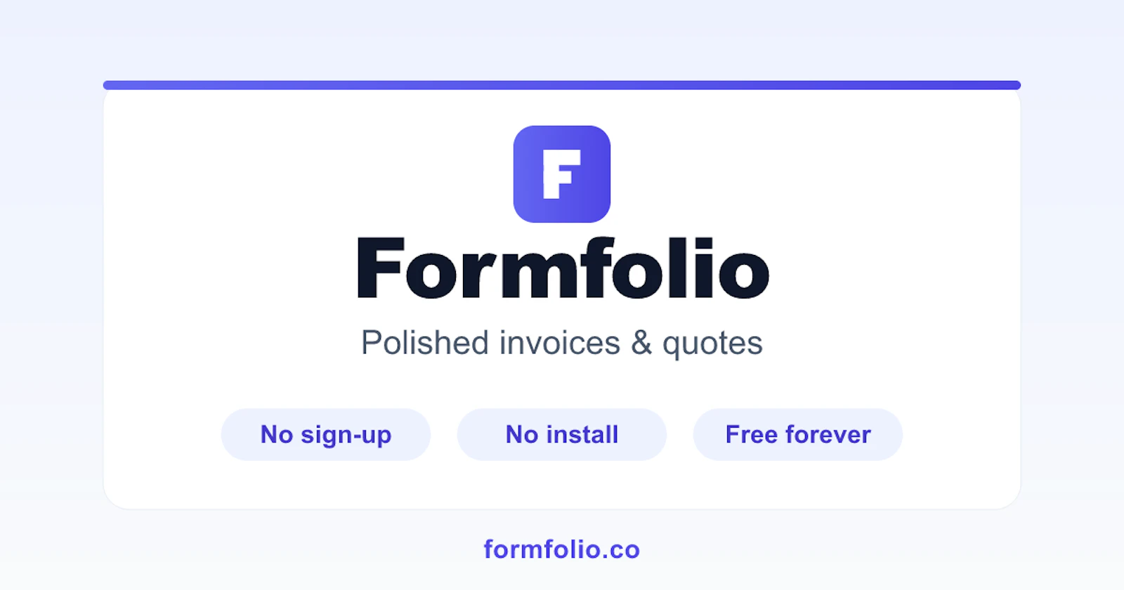 Formfolio screenshot 1