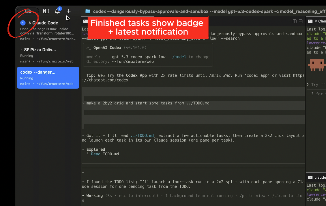 cmux - Screenshot 3 showing product features and functionality