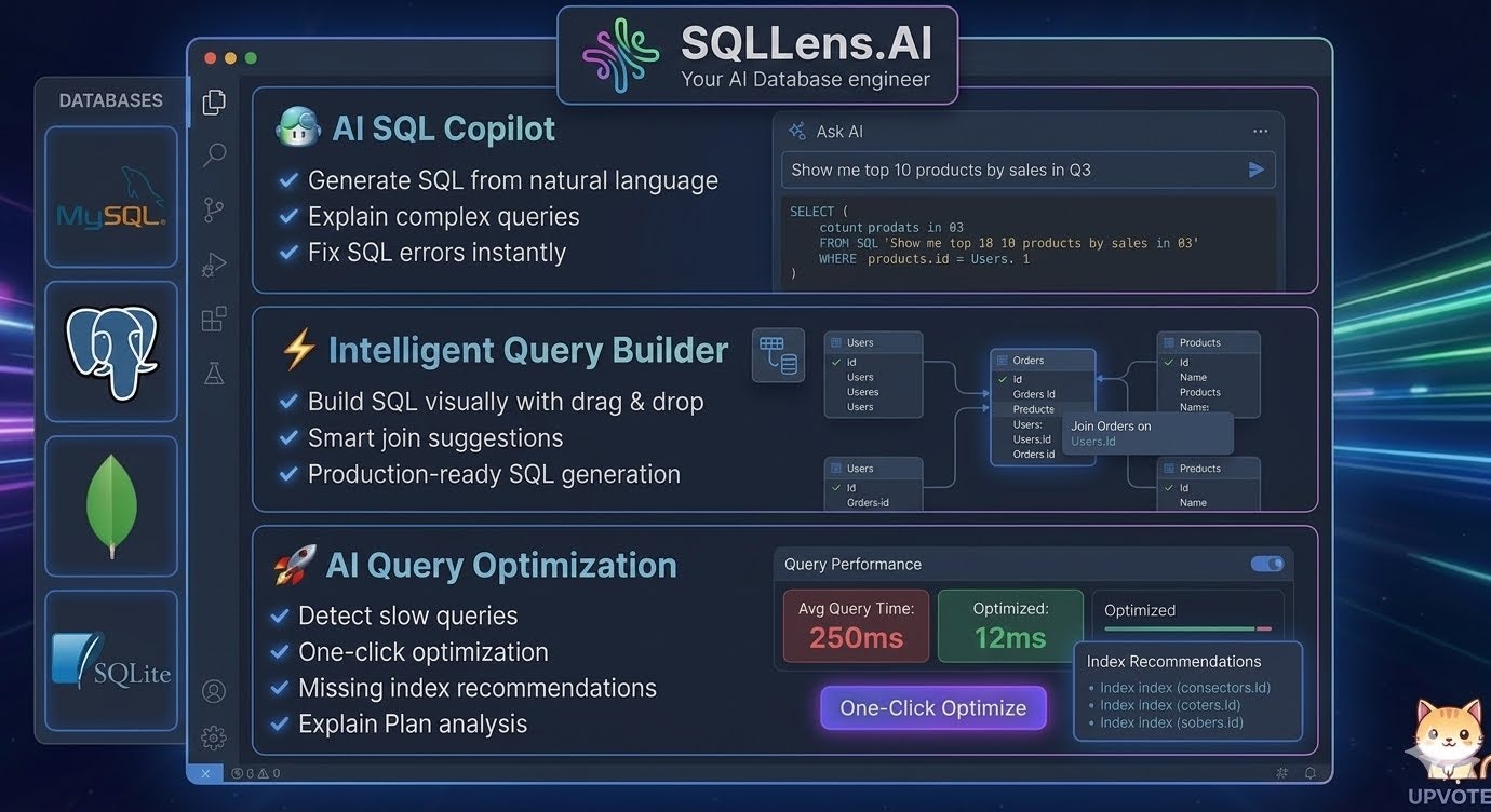 SQLLens.AI – Your AI Database Engineer  gallery image