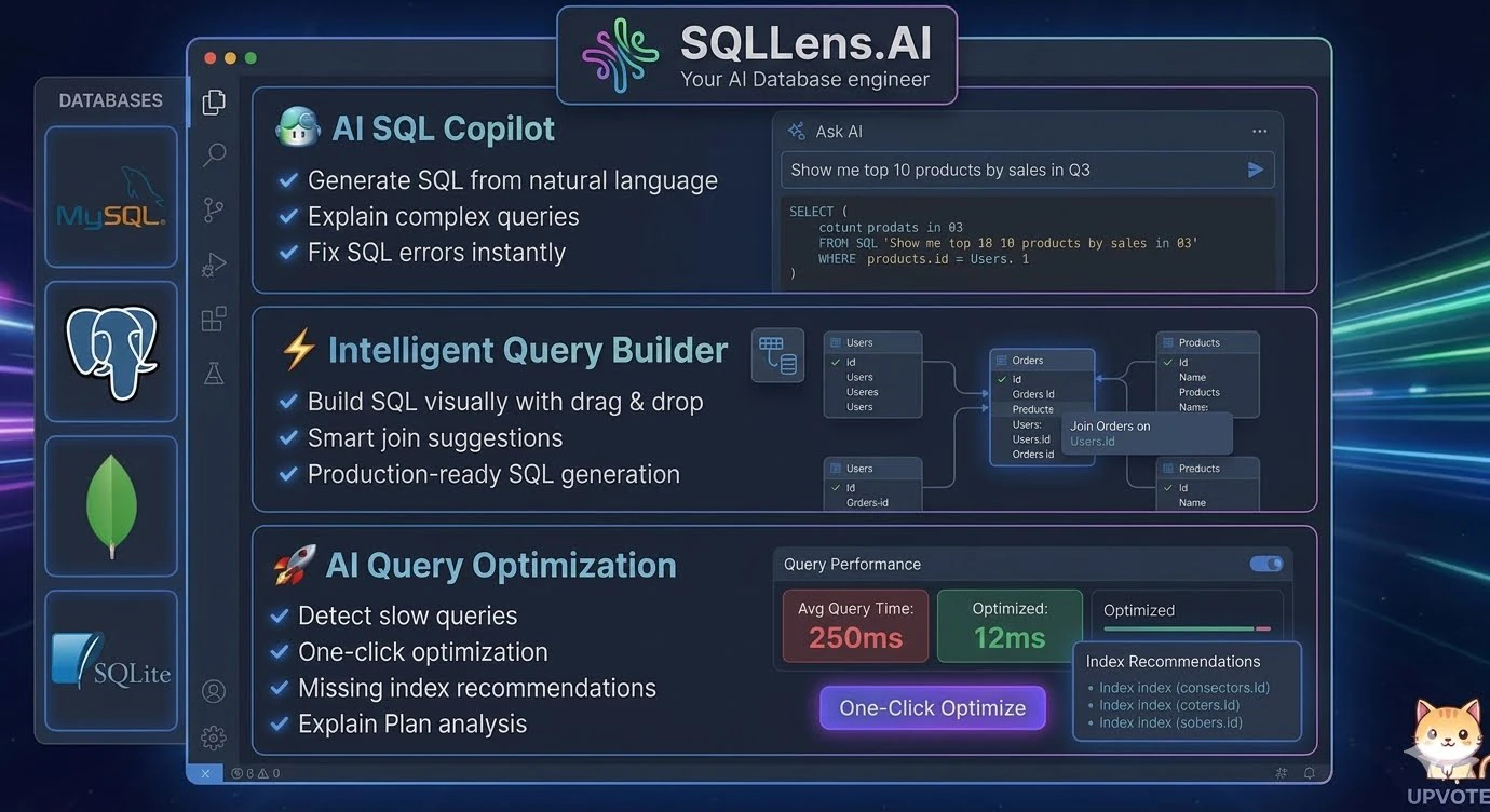 SQLLens.AI – Your AI Database Engineer  截图