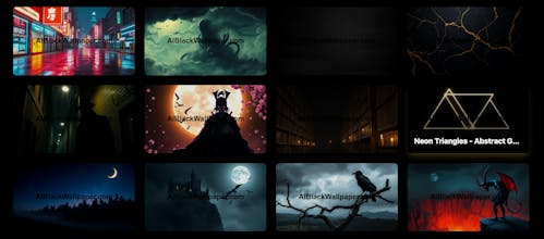 AI Black Wallpaper gallery image