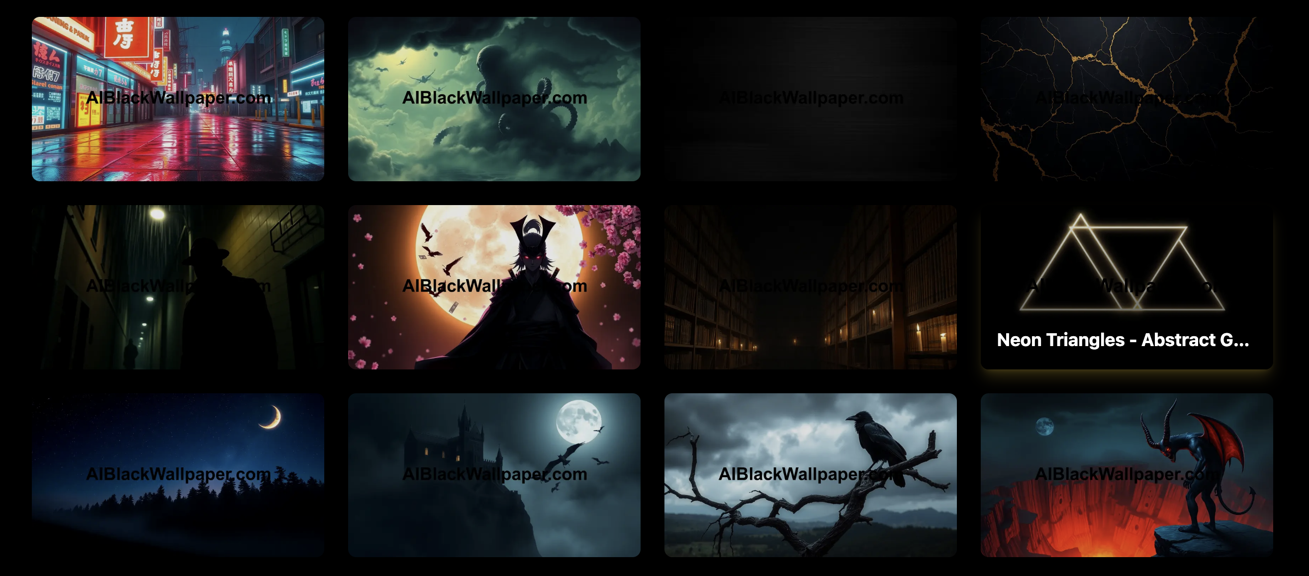 AI Black Wallpaper media 1