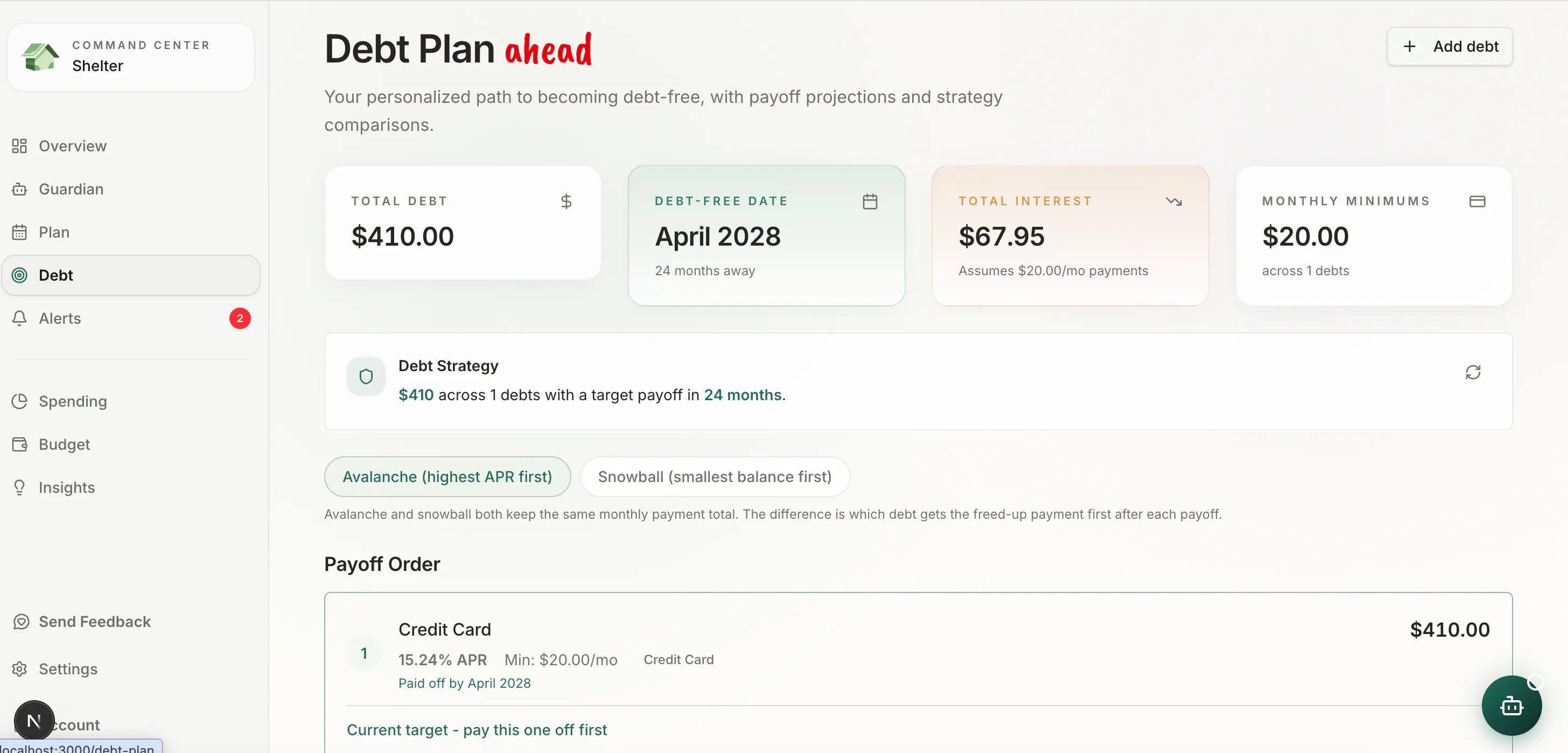 Shelter - Your AI Financial Guardian  gallery image