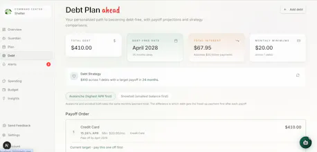 Shelter - Your AI Financial Guardian gallery image