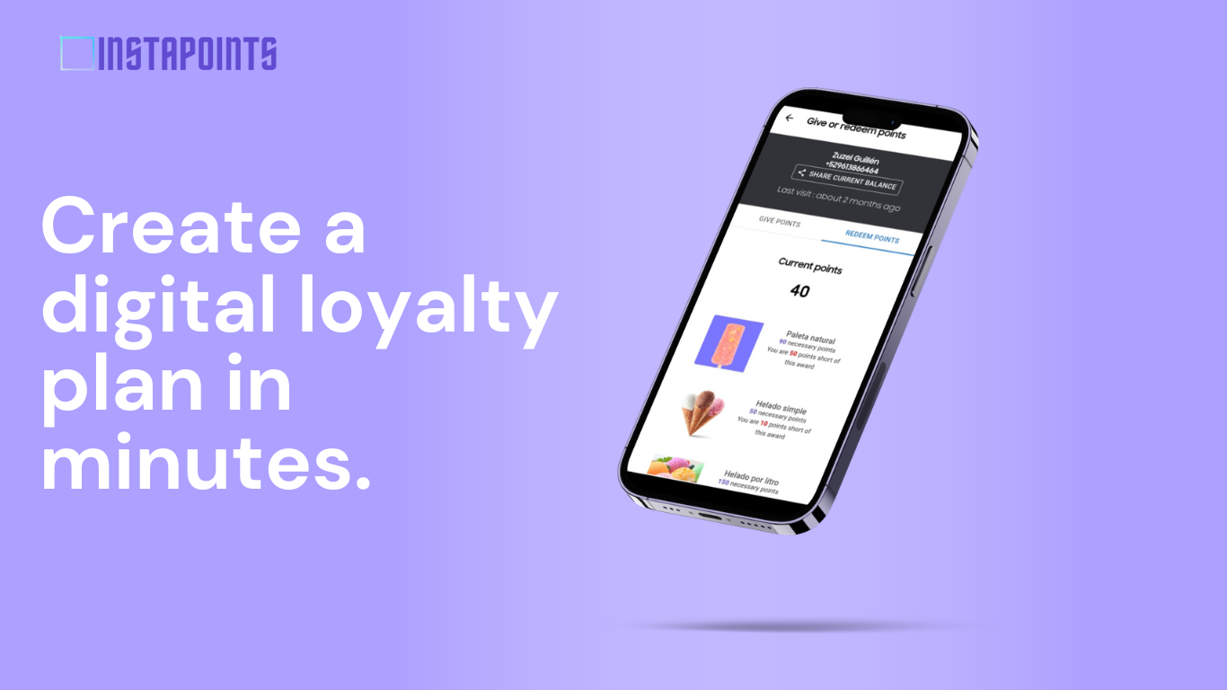 Instapoints - 몇 분 안에 비즈니스를위한 디지털 로열티 계획 작성 미디어 1