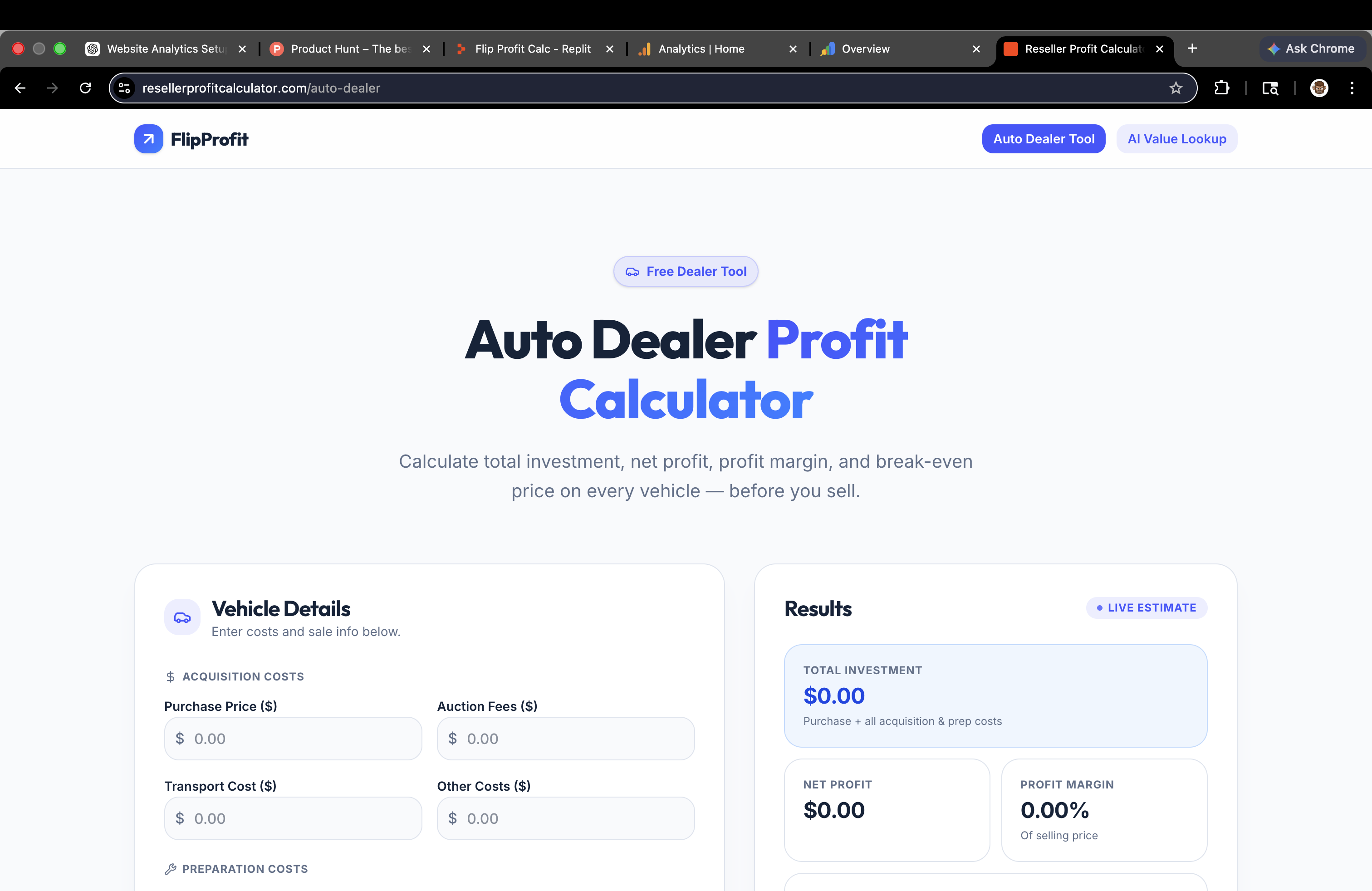 Reseller Profit Calculator gallery image
