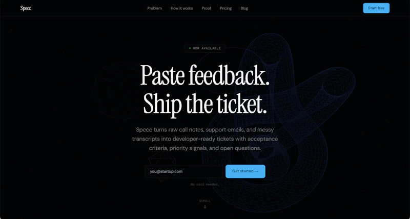Specc screenshot 1