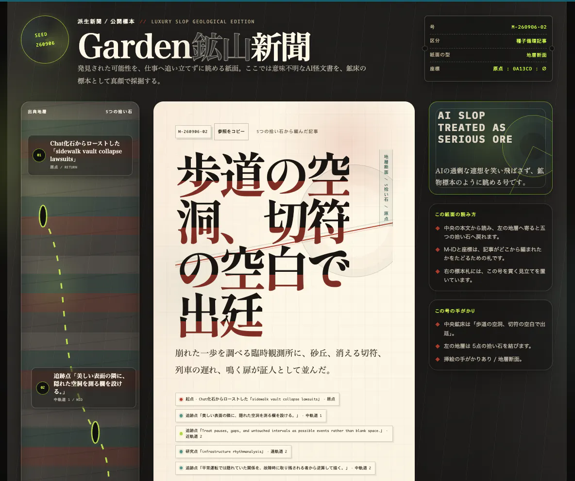 Garden鉱山新聞 gallery image