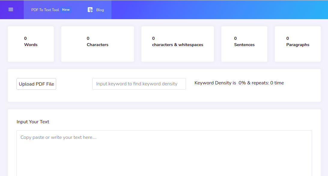 Words counter & keywork density checker gallery image
