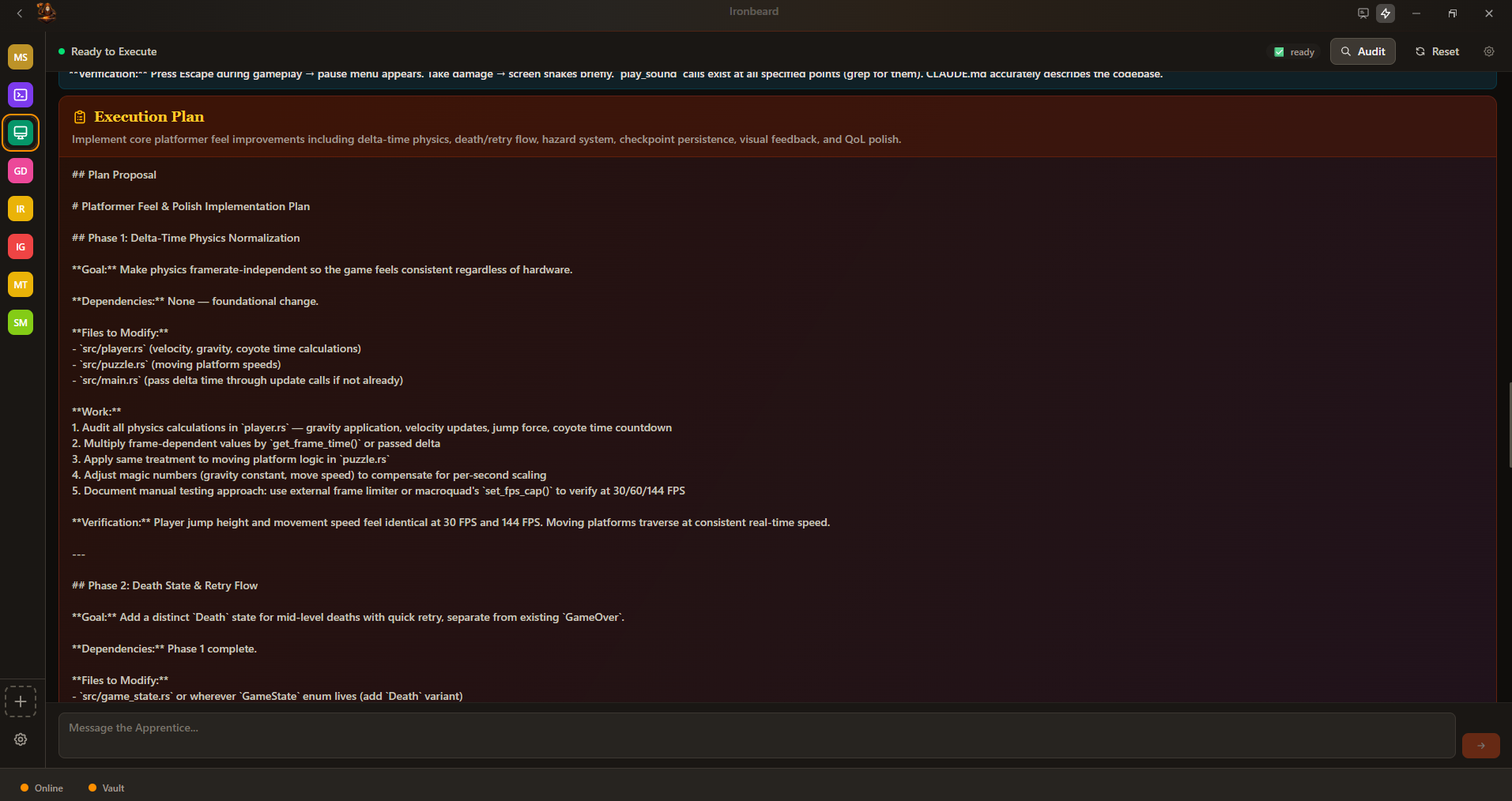 Ironbeard - Your AI OS - Screenshot 2 showing product features and functionality