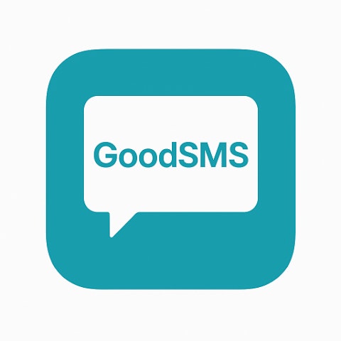 GoodSMS - Product Hunt launch logo and brand identity