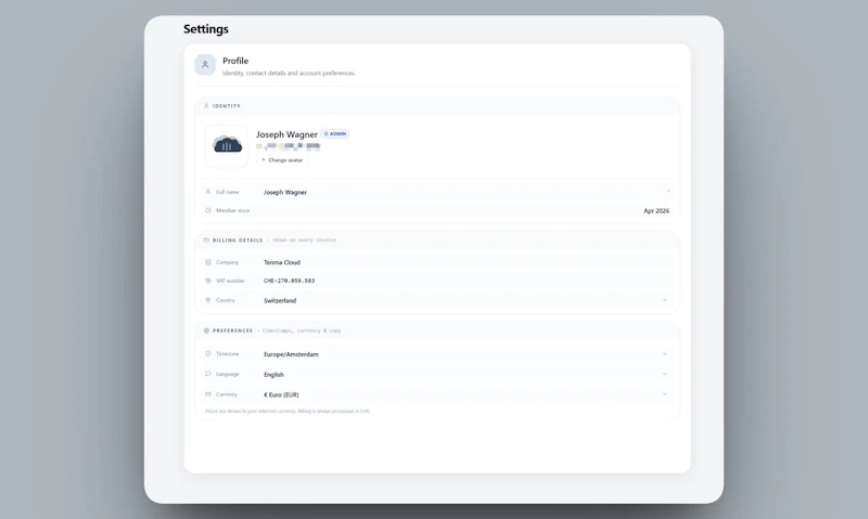 Tenma Cloud - VPS  screenshot 6