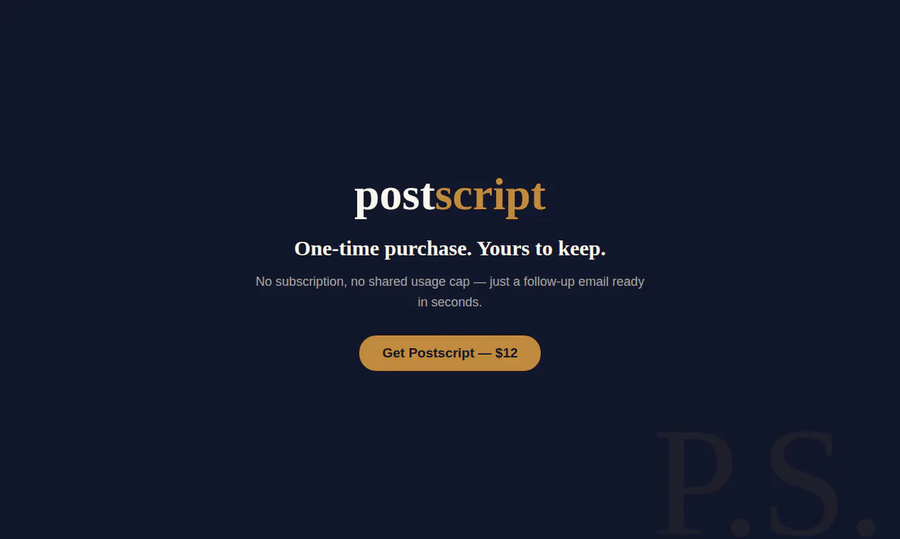 Postscript — Follow-Up Emails  gallery image