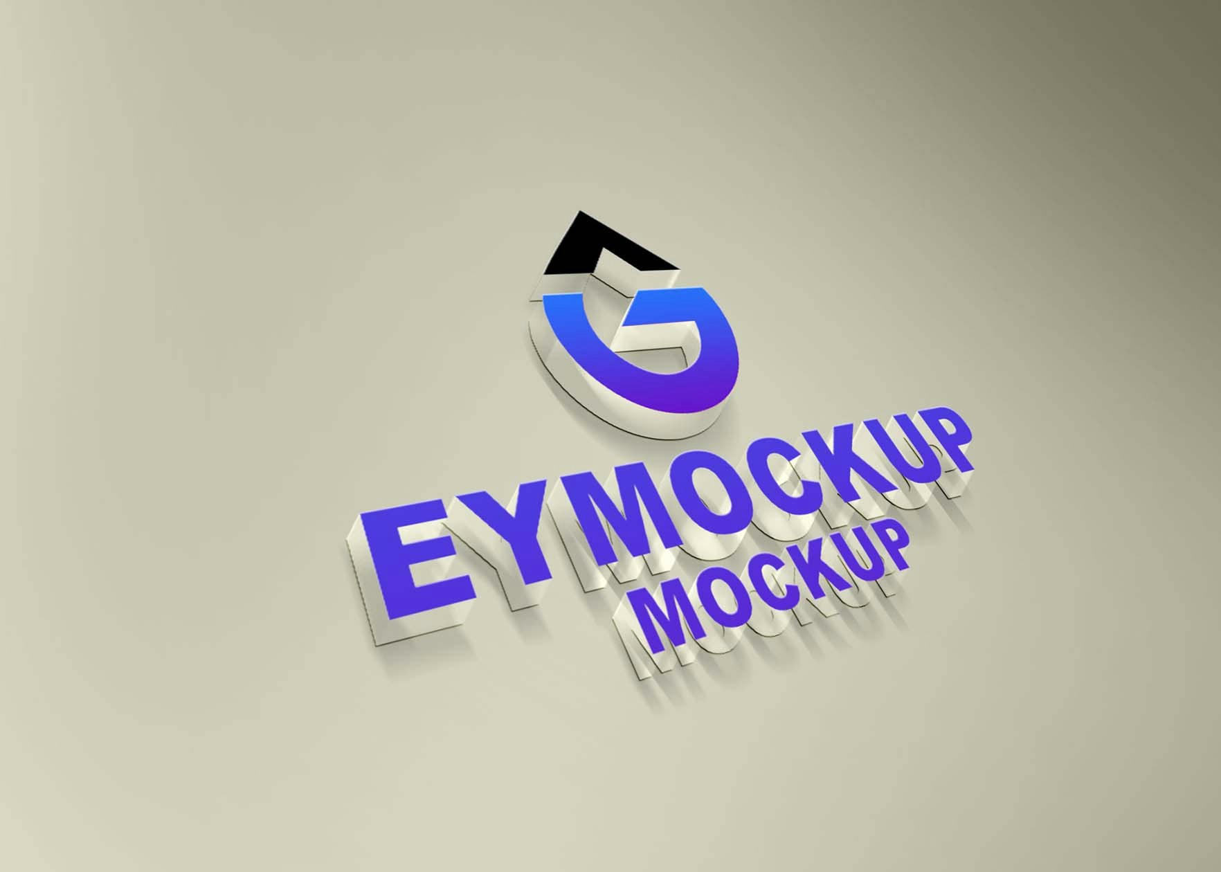 Free 3D Logo Mockup Collection gallery image