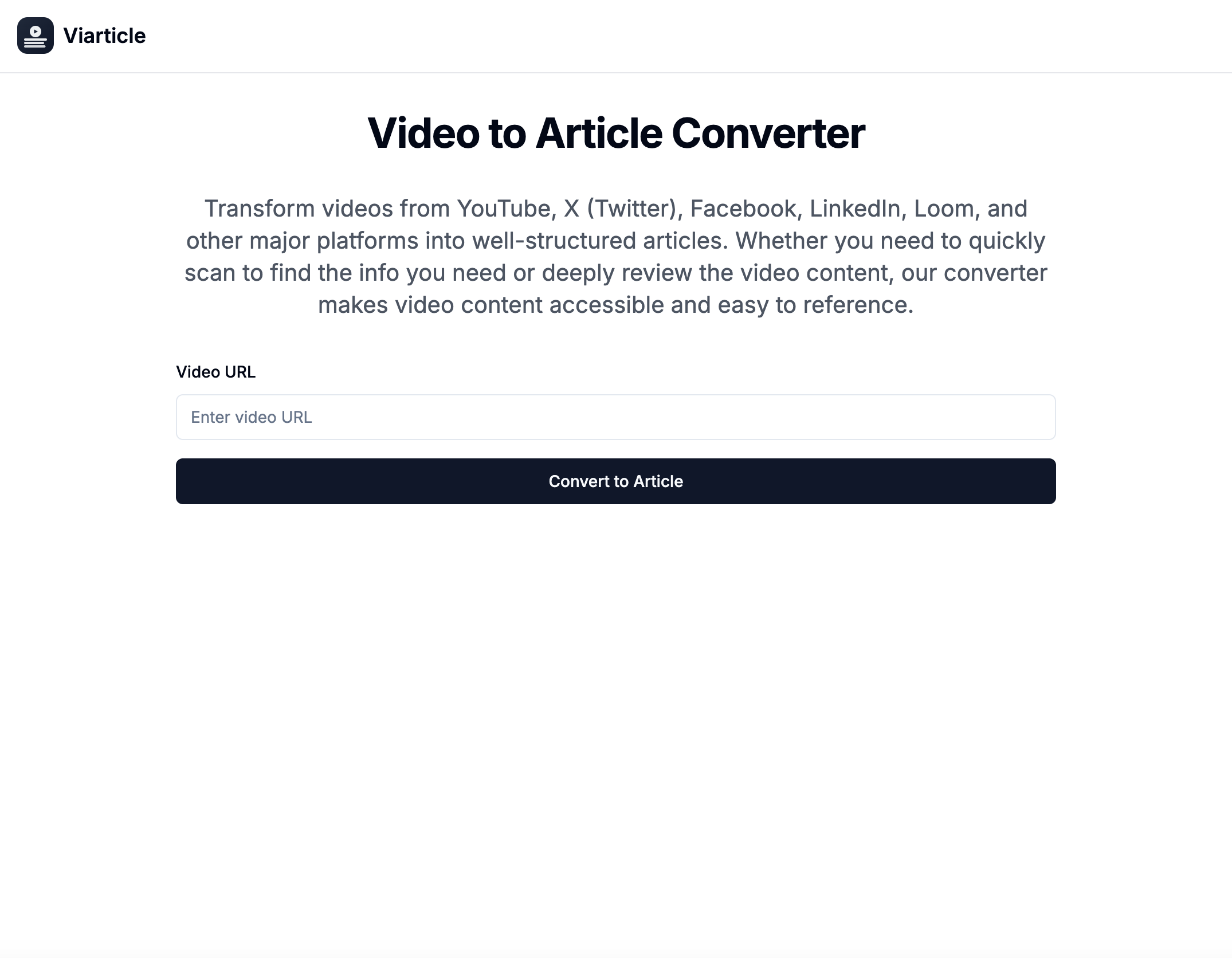 Média Viarticule - Transformer les vidéos en articles facilement lisibles 1